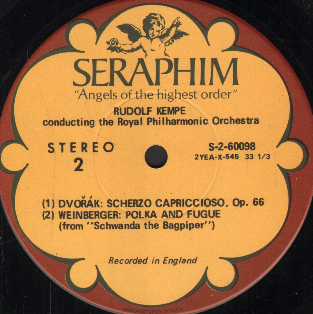 Rudolf Kempe / Royal Philharmonic Orchestra - Rudolf Kempe Conducts Music Of Czechoslovakia - Lp
