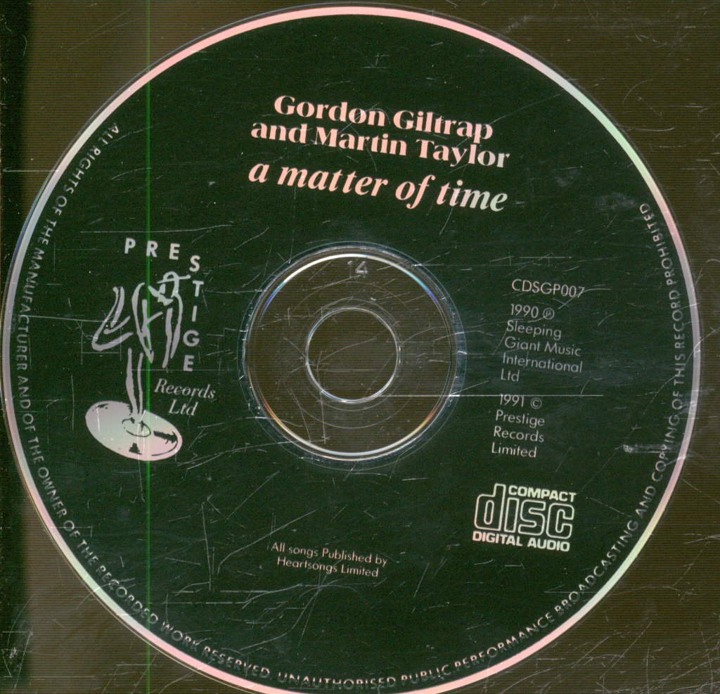 Gordon Giltrap And Martin Taylor - A Matter Of Time - Cd