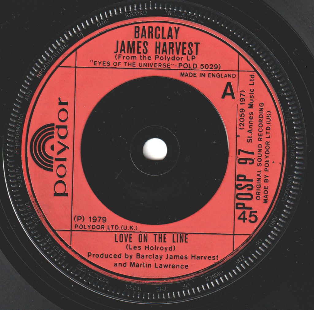 Barclay James Harvest - Love On The Line - 7 Inch