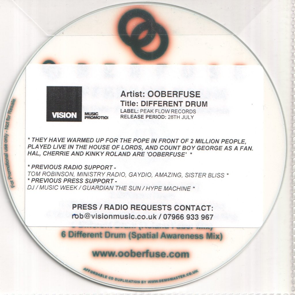 Ooberfuse - Different Drum - Cdr