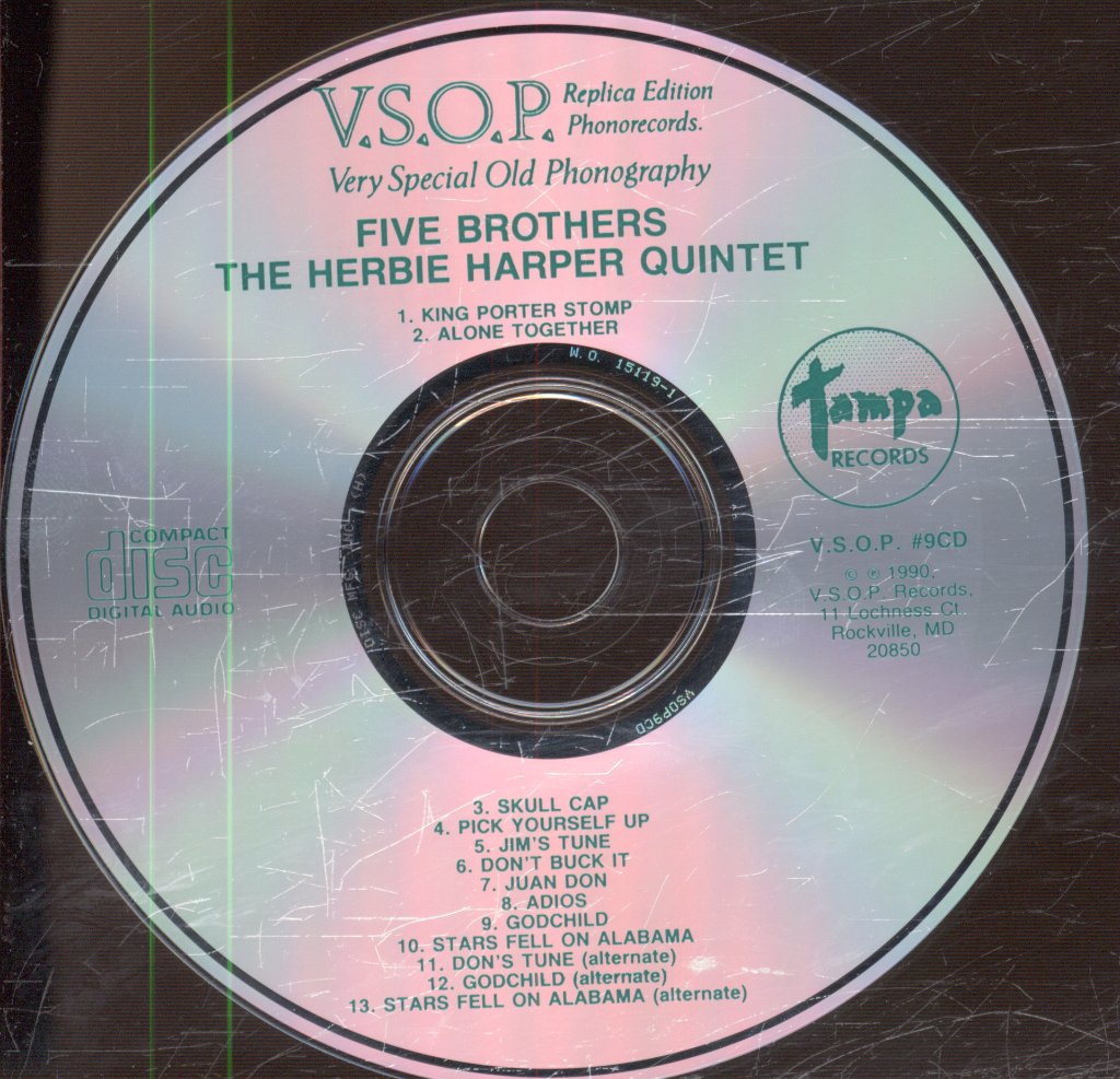 Herbie Harper Quintet - Five Brothers - Cd
