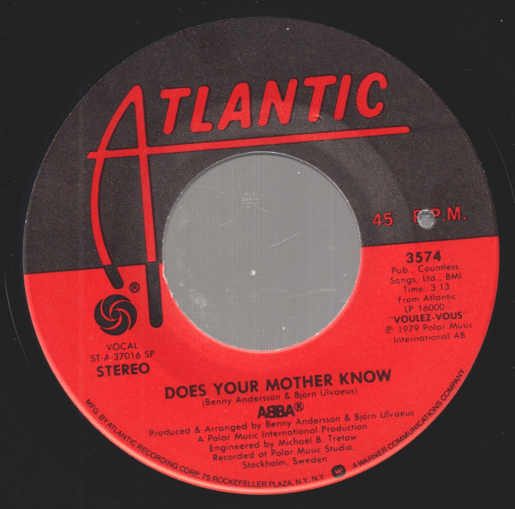 ABBA - Does Your Mother Know / Kisses Of Fire - 7 Inch