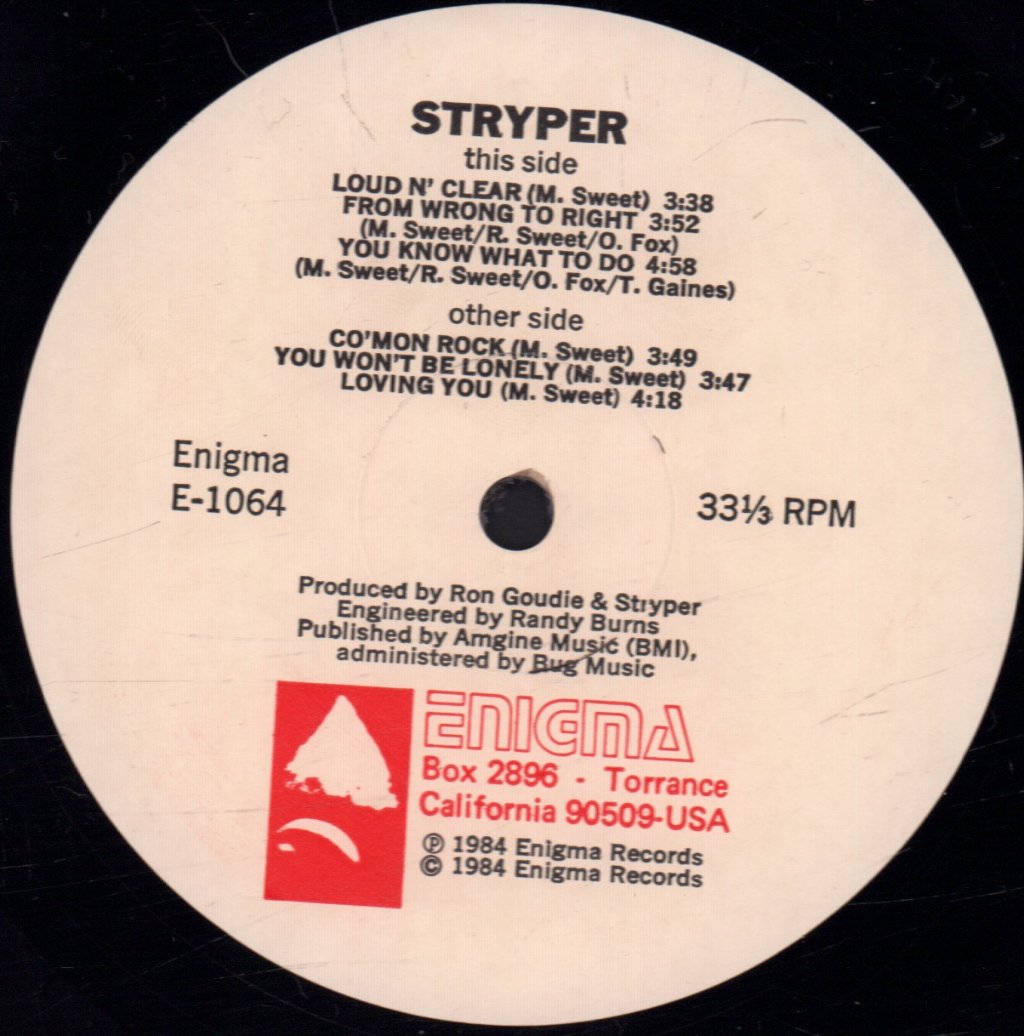 Stryper - Yellow And Black Attack - Lp