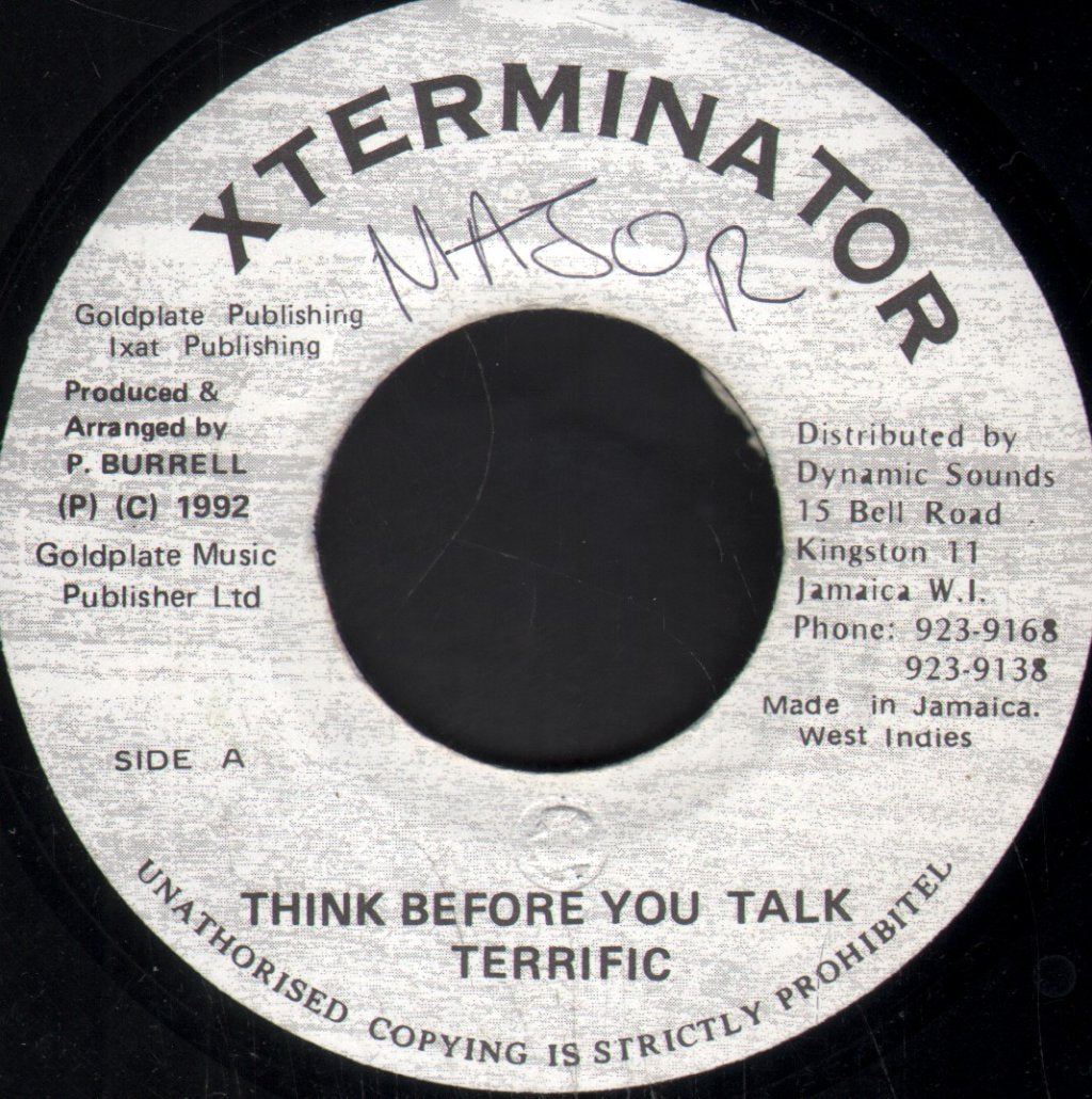 Terrific - Think Before You Talk - 7 Inch