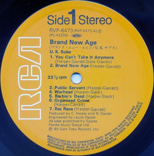 UK Subs - Brand New Age - Lp