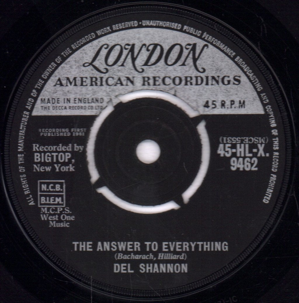 Del Shannon - So Long Baby - 7 Inch