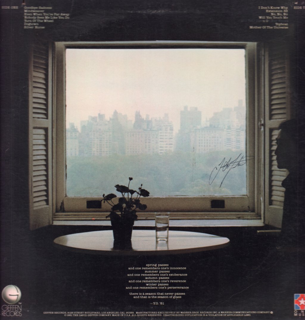 Yoko Ono - Season Of Glass - Lp
