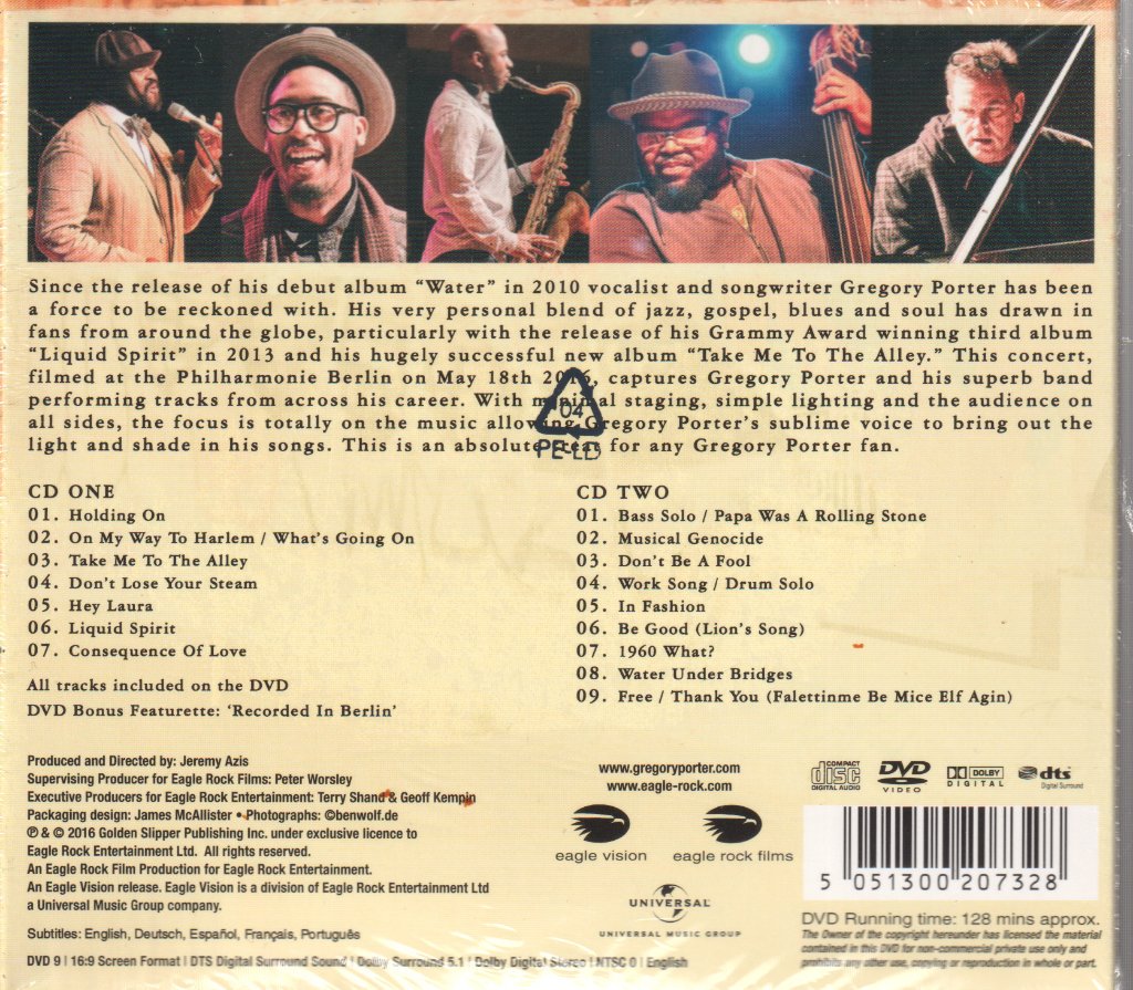 Gregory Porter - Live In Berlin - Cd/Dvd