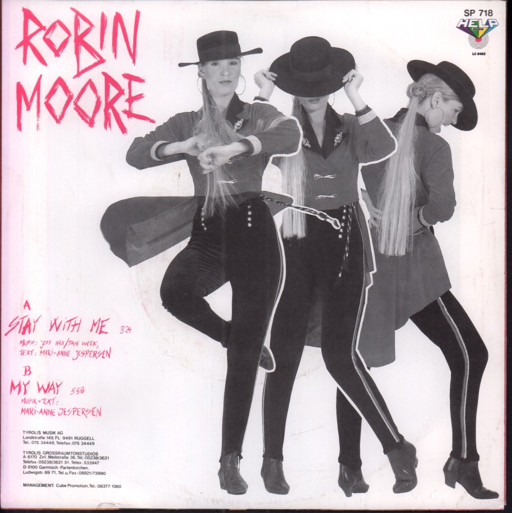 robin moore - Stay With Me - 7 Inch