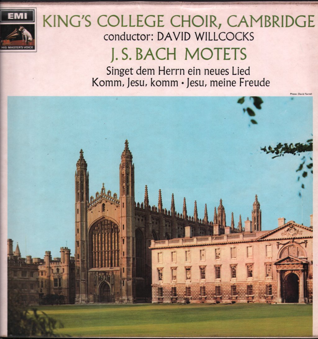 David Willcocks / King's College Choir, Cambridge - J.S. Bach - Motets - Lp