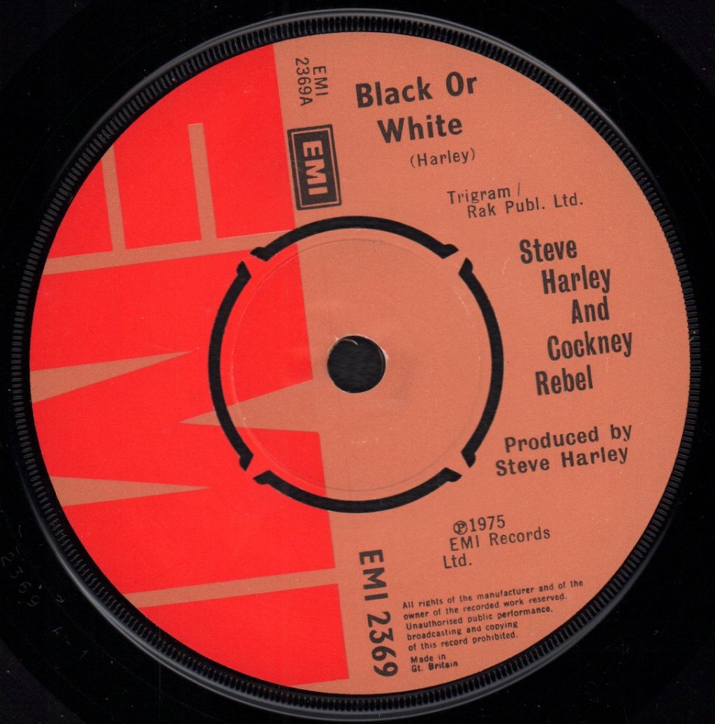 Steve Harley And Cockney Rebel - Black Or White - 7 Inch