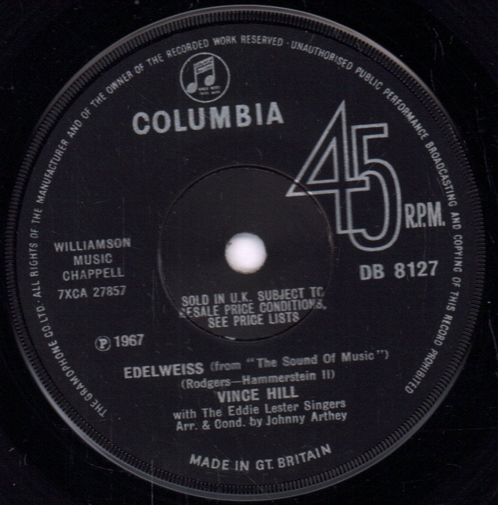 Vince Hill - Edelweiss - 7 Inch