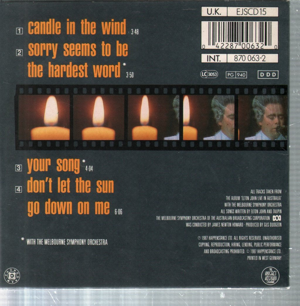 Elton John - Candle In The Wind - Cd