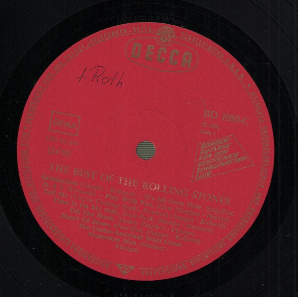 Rolling Stones - Best Of The Rolling Stones - Lp