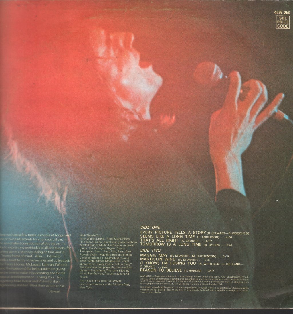 Rod Stewart - Every Picture Tells A Story - Lp