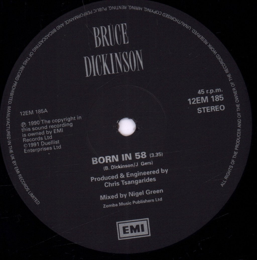 Bruce Dickinson - Born In 58 - 12 Inch