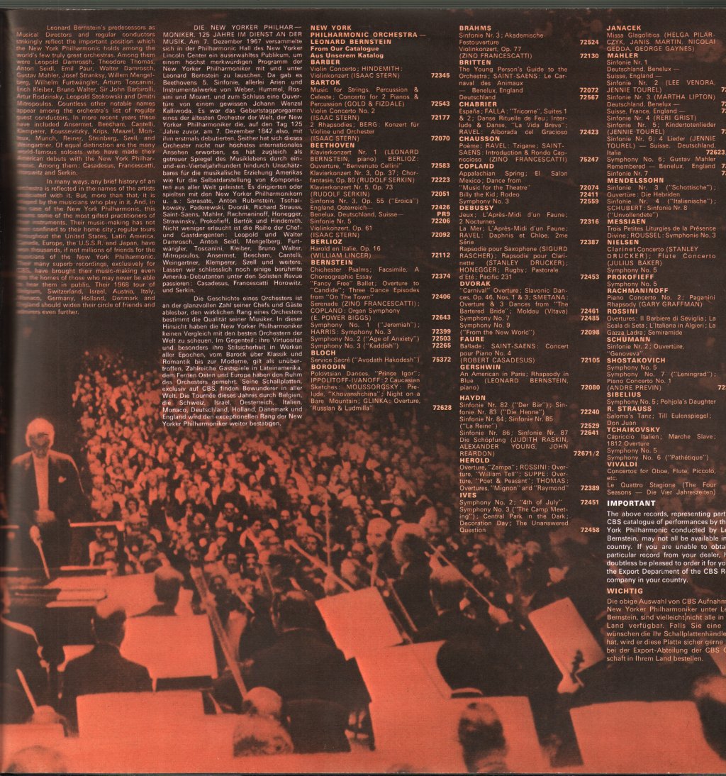 Leonard Bernstein / New York Philharmonic - Berlioz - Symphonie Fantastique - Lp