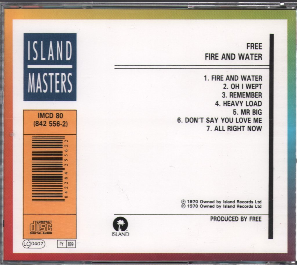 Free - Fire And Water - Cd