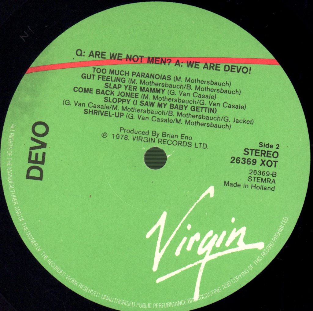 Devo - Q: Are We Not Men? A: We Are Devo! - Lp
