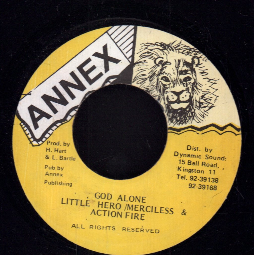 Little Hero / Merciless & Action Fire - God Alone - 7 Inch