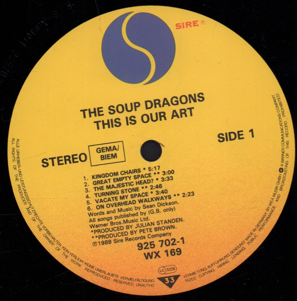 Soup Dragons - This Is Our Art - Lp