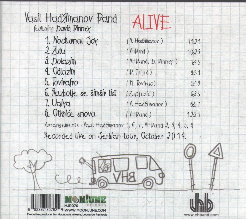 Vasil Hadžimanov Band feat David Binney - Alive - Cd