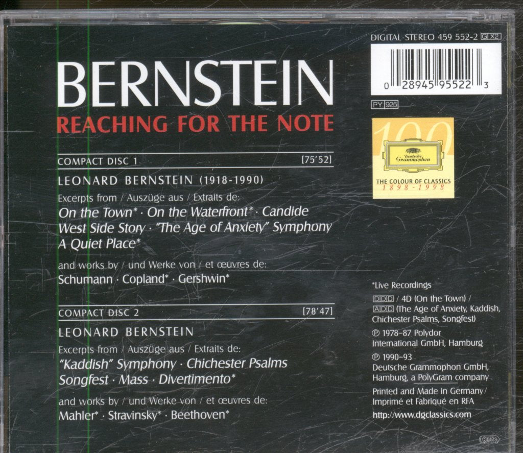 Leonard Bernstein - Reaching For The Note, His Life In Music - Double Cd