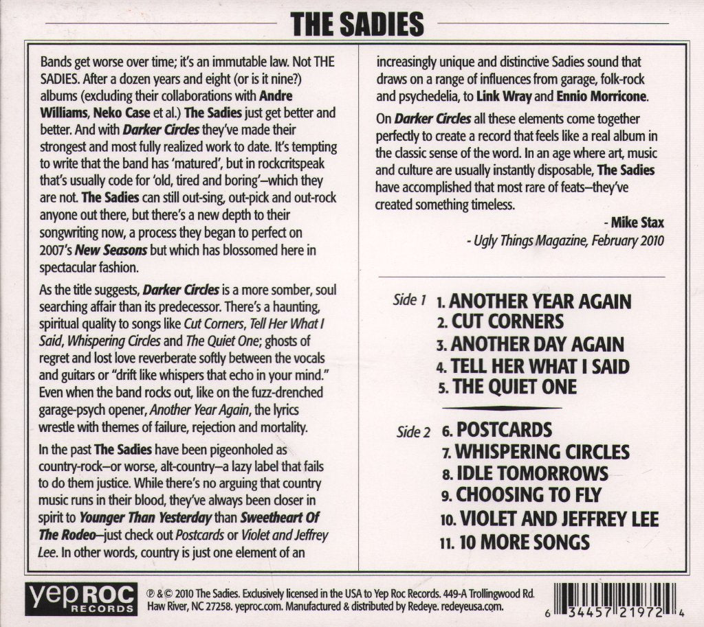 Sadies - Darker Circles - Cd