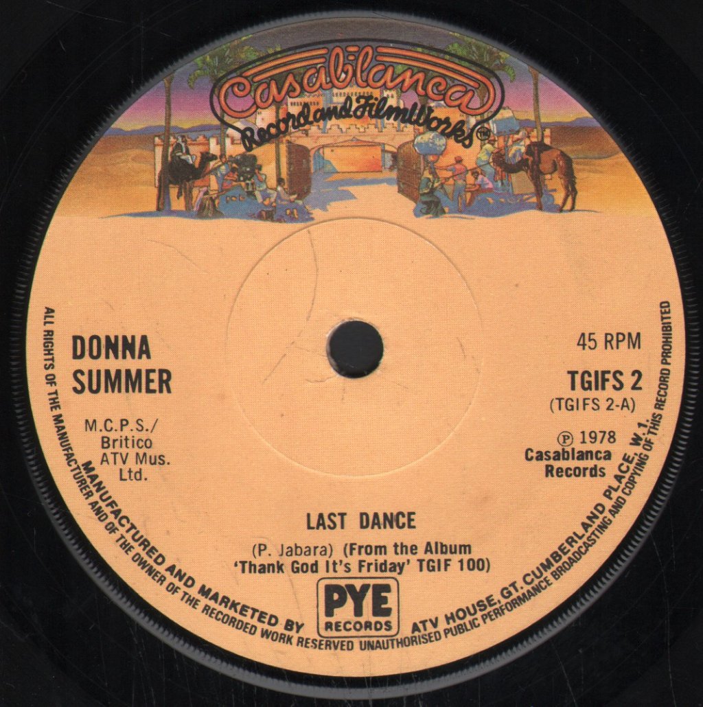 Donna Summer - Last Dance - 7 Inch
