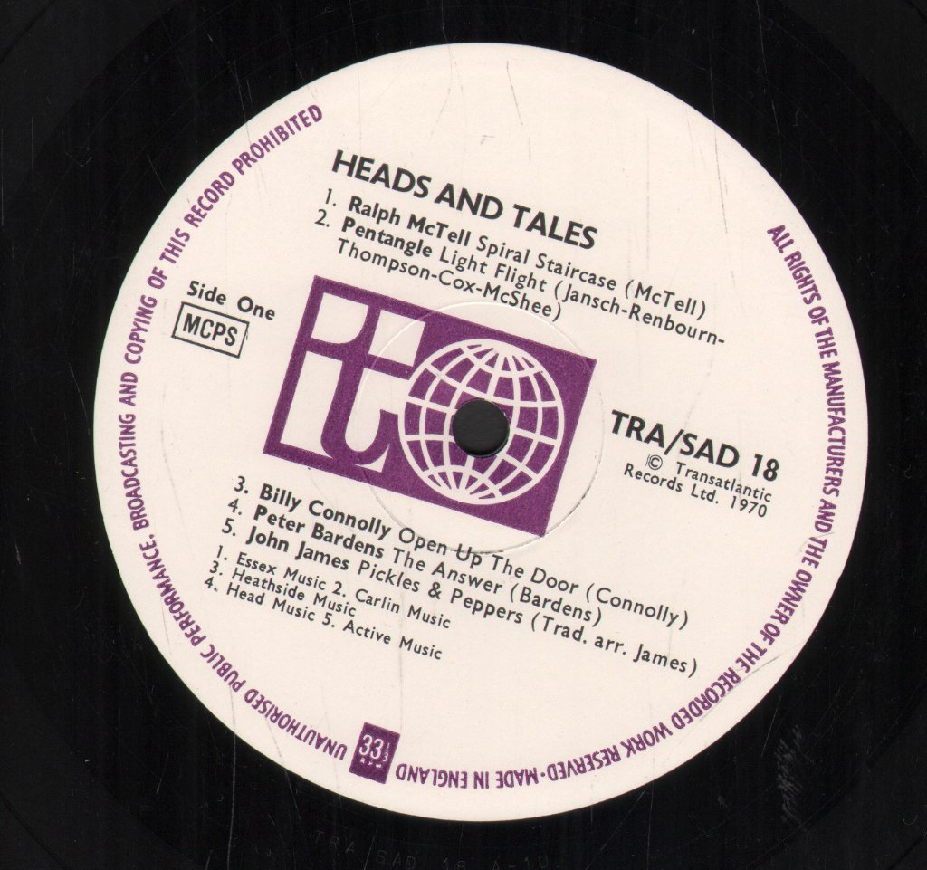 Various Artists - Heads And Tales - Double Lp