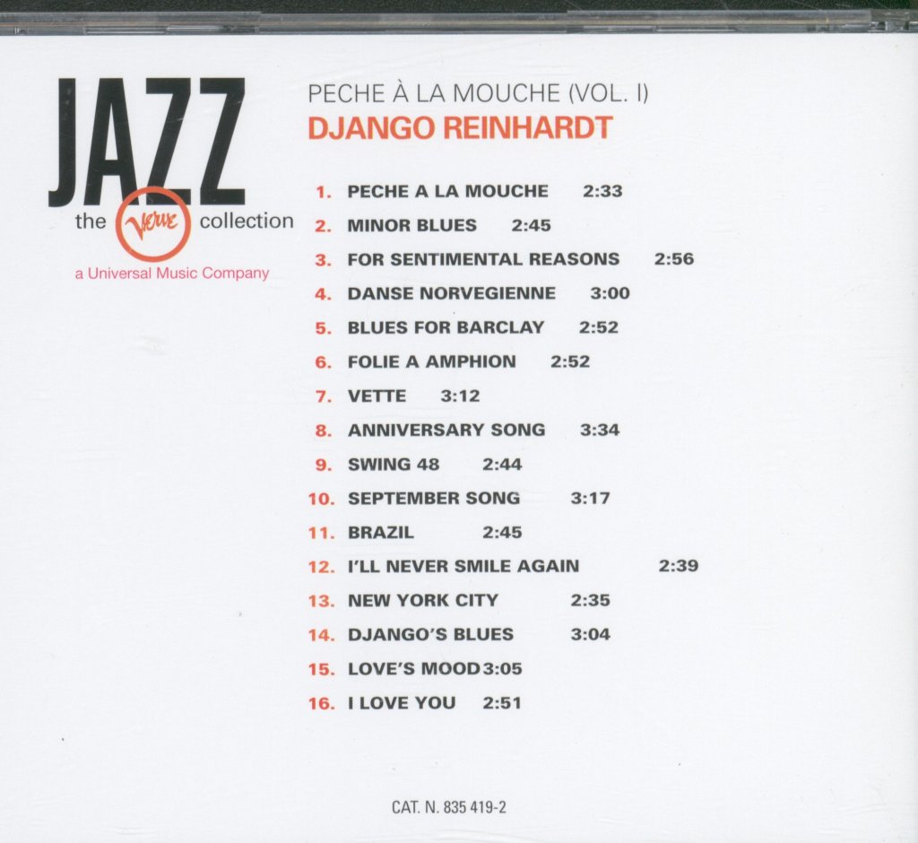 Django Reinhardt - Pêche à La Mouche - Vol. 1 - Cd