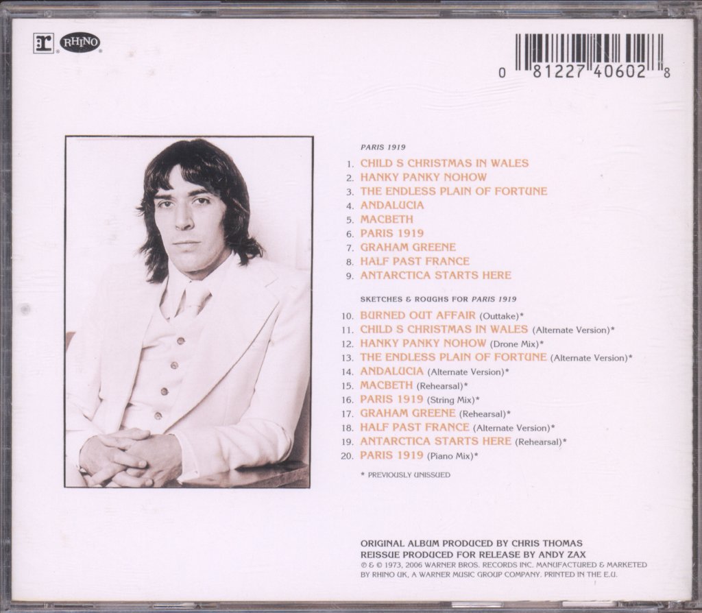 John Cale - Paris 1919 - Cd