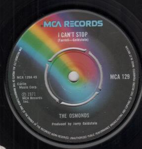 Osmonds - I Can't Stop - 7 Inch