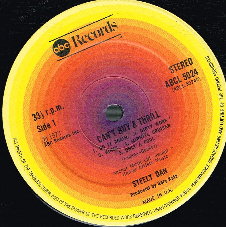 Steely Dan - Can't Buy A Thrill - Lp