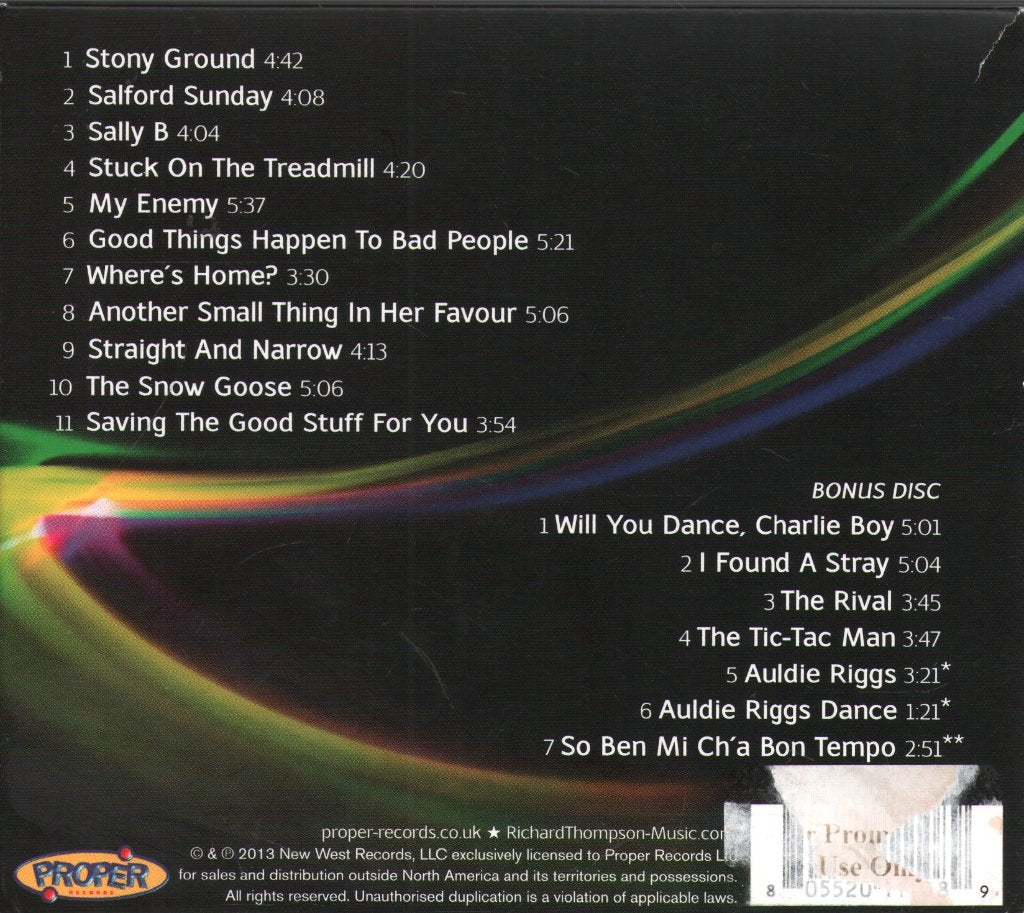 Richard Thompson - Electric - Double Cd