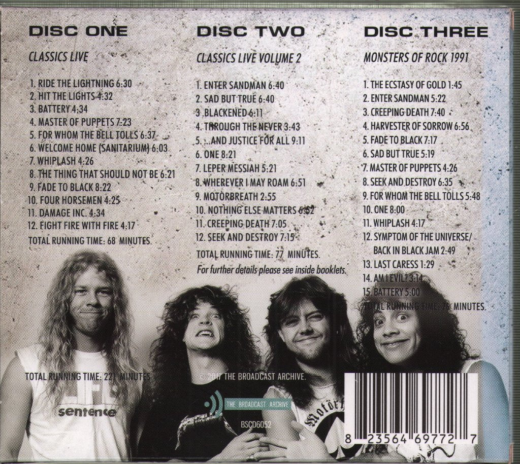 Metallica - Broadcast Archive Fm Radio Transmissions - Cd Set