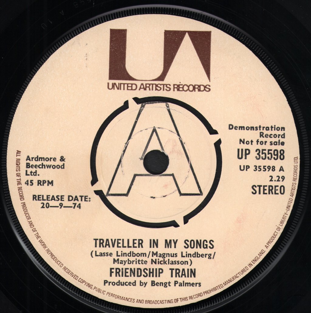 Friendship Train - Traveller In My Songs - 7 Inch