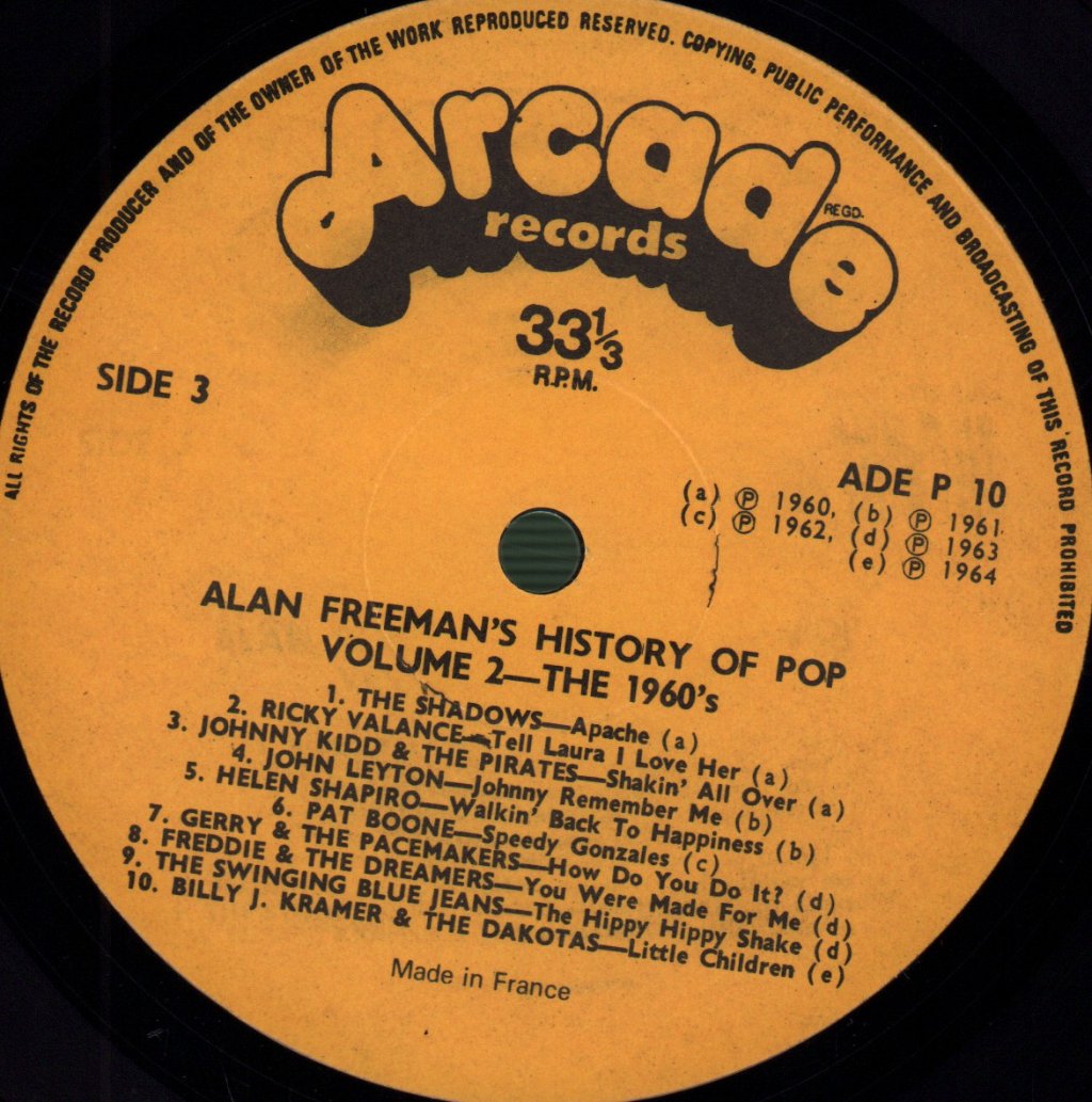 Various Artists - Alan Freeman's History Of Pop - Double Lp