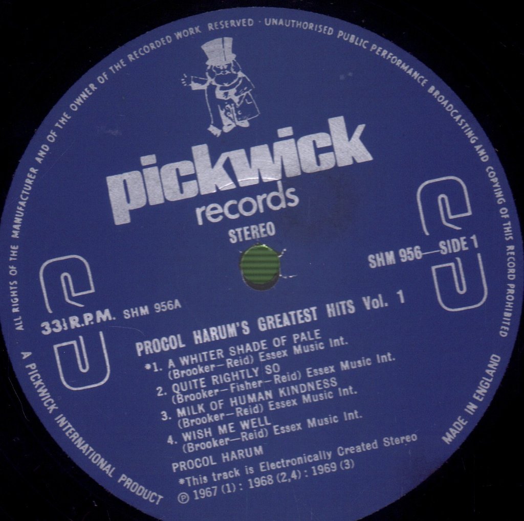 Procol Harum - Greatest Hits Vol 1 - Lp