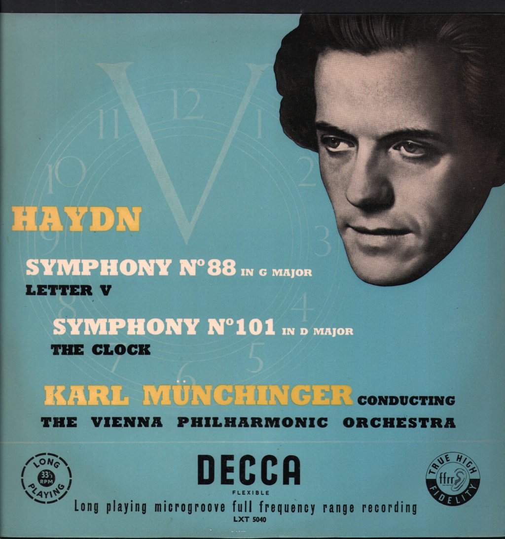 Karl Munchinger / Vienna Philharmonic Orchestra - Haydn - Symphony N°88 / Symphony N°101 - Lp