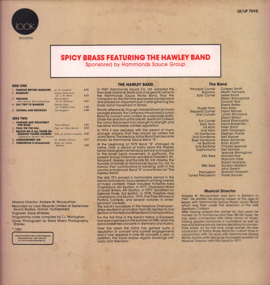 Hawley Band - Spicy Brass - Lp