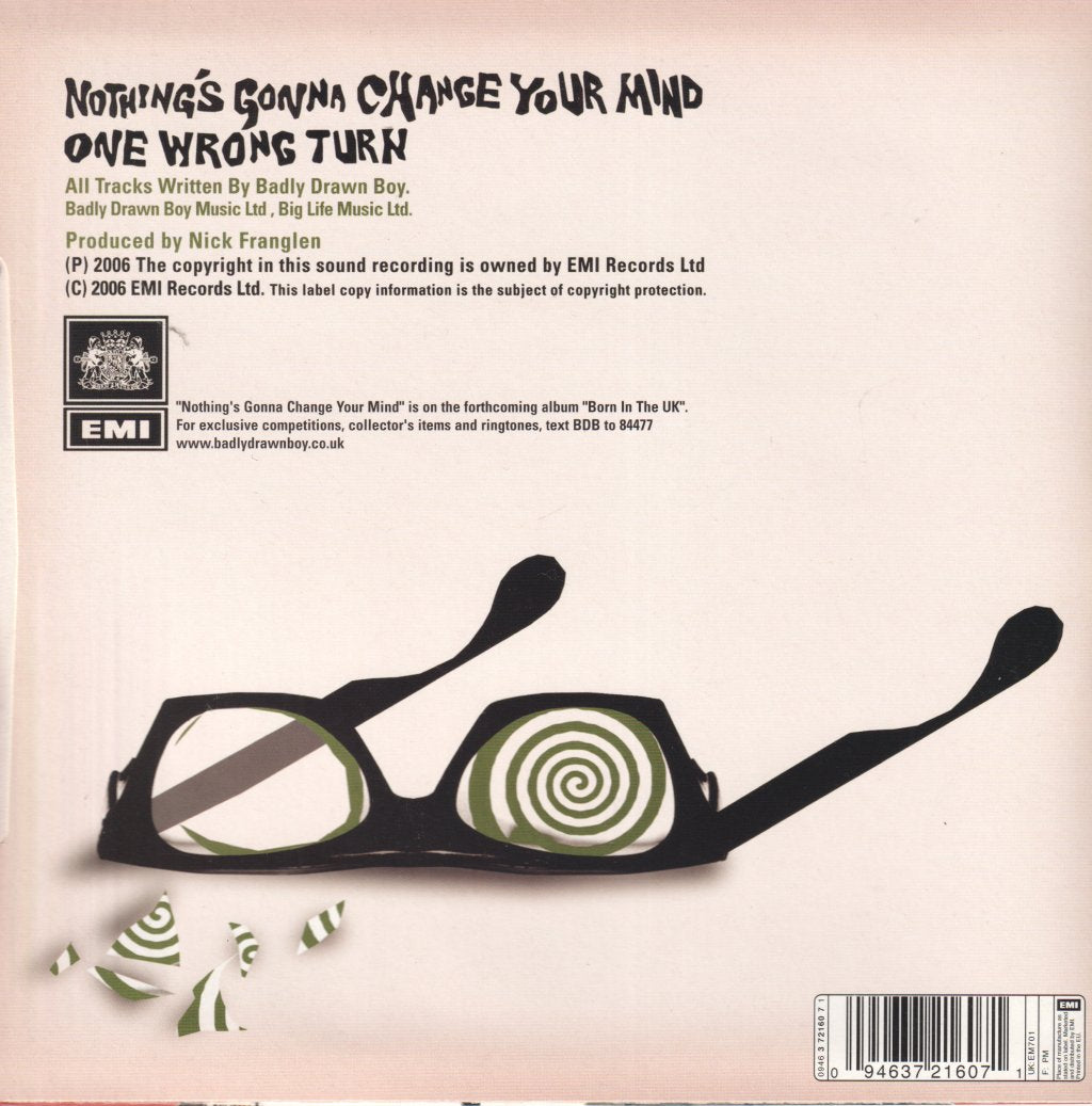 Badly Drawn Boy - Nothing's Gonna Change Your Mind - 7 Inch