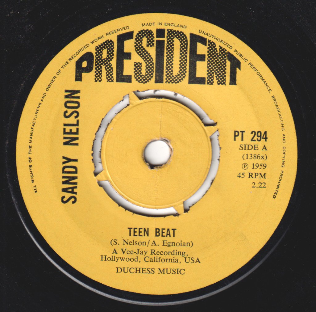 Sandy Nelson / Preston Epps - Teen Beat / Bongo Rock - 7 Inch