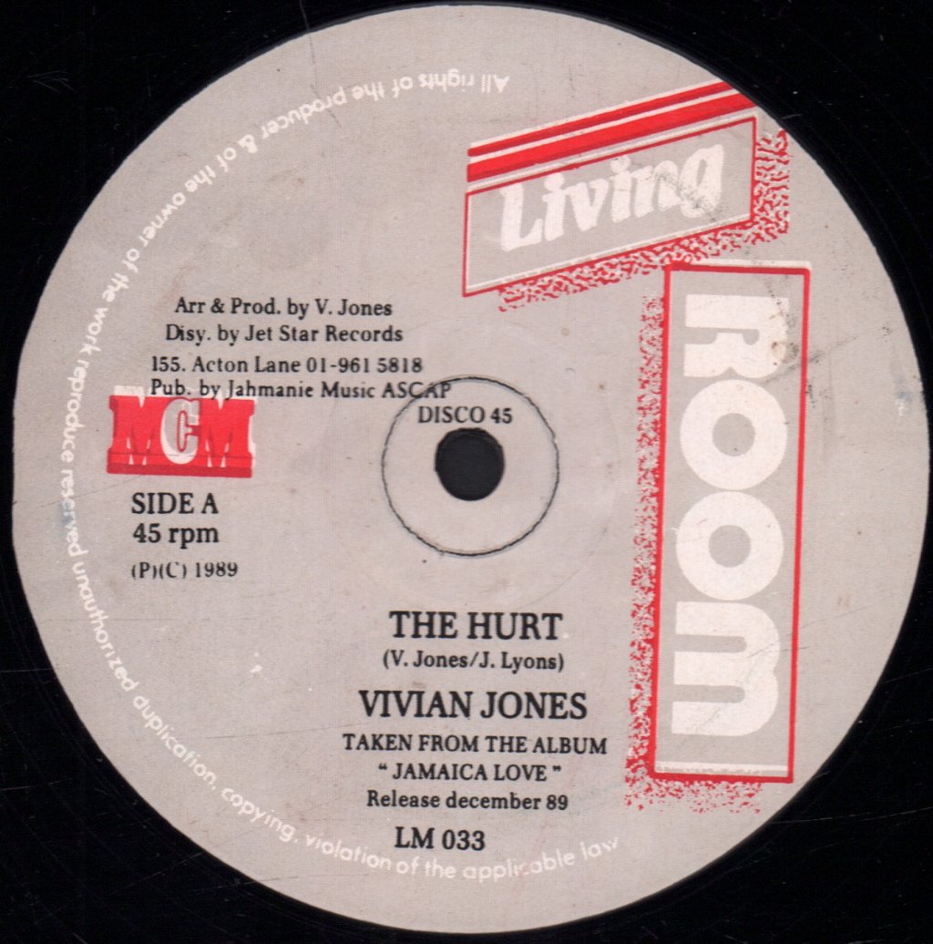 Vivian Jones - Hurt - 12 Inch