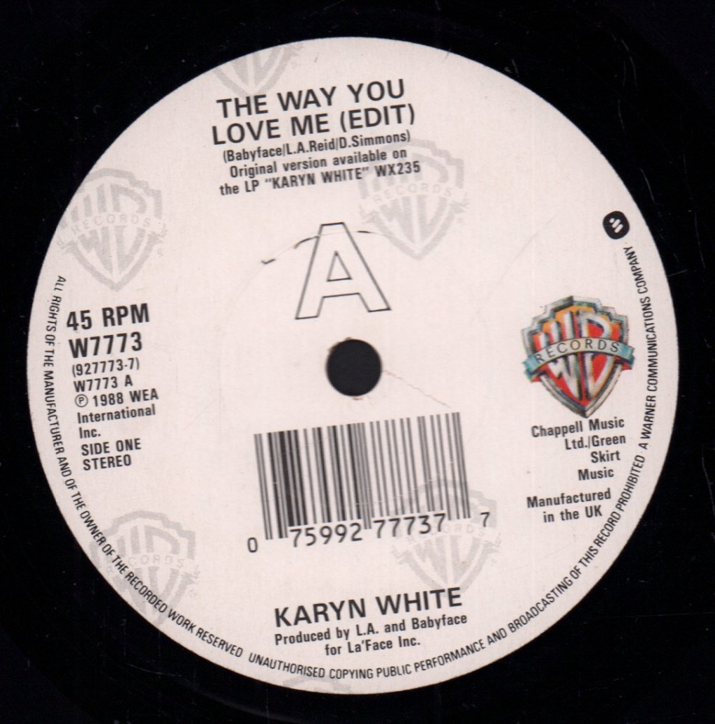 Karyn White - Way You Love Me - 7 Inch