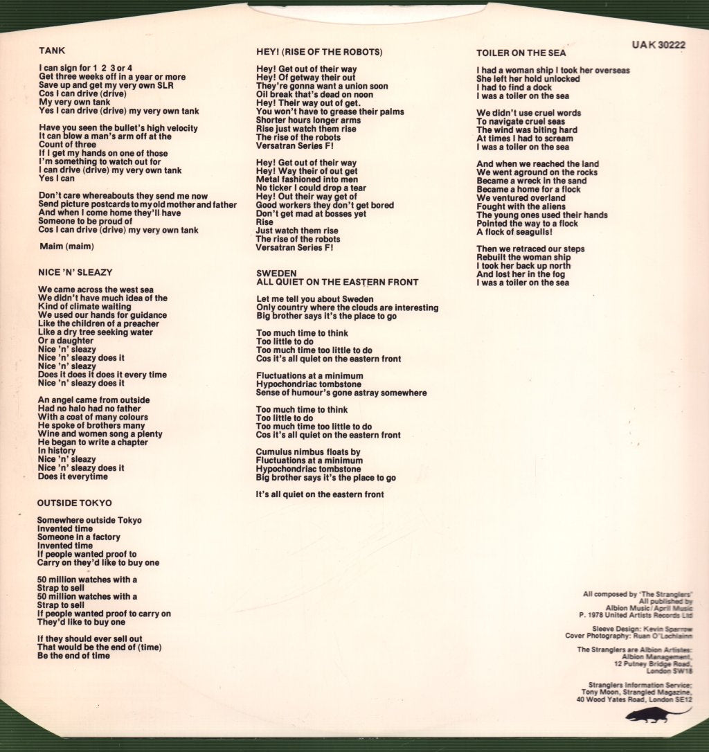 Stranglers - Black And White - Lp