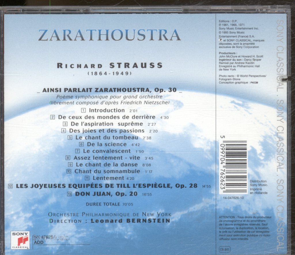 Leonard Bernstein / New York Philharmonic - Zarathoustra - Cd