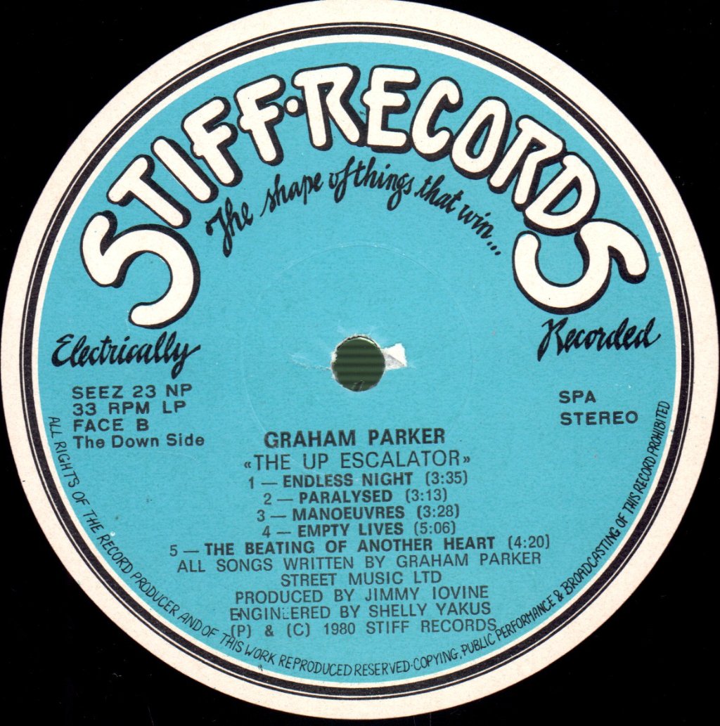 Graham Parker And The Rumour - Up Escalator - Lp