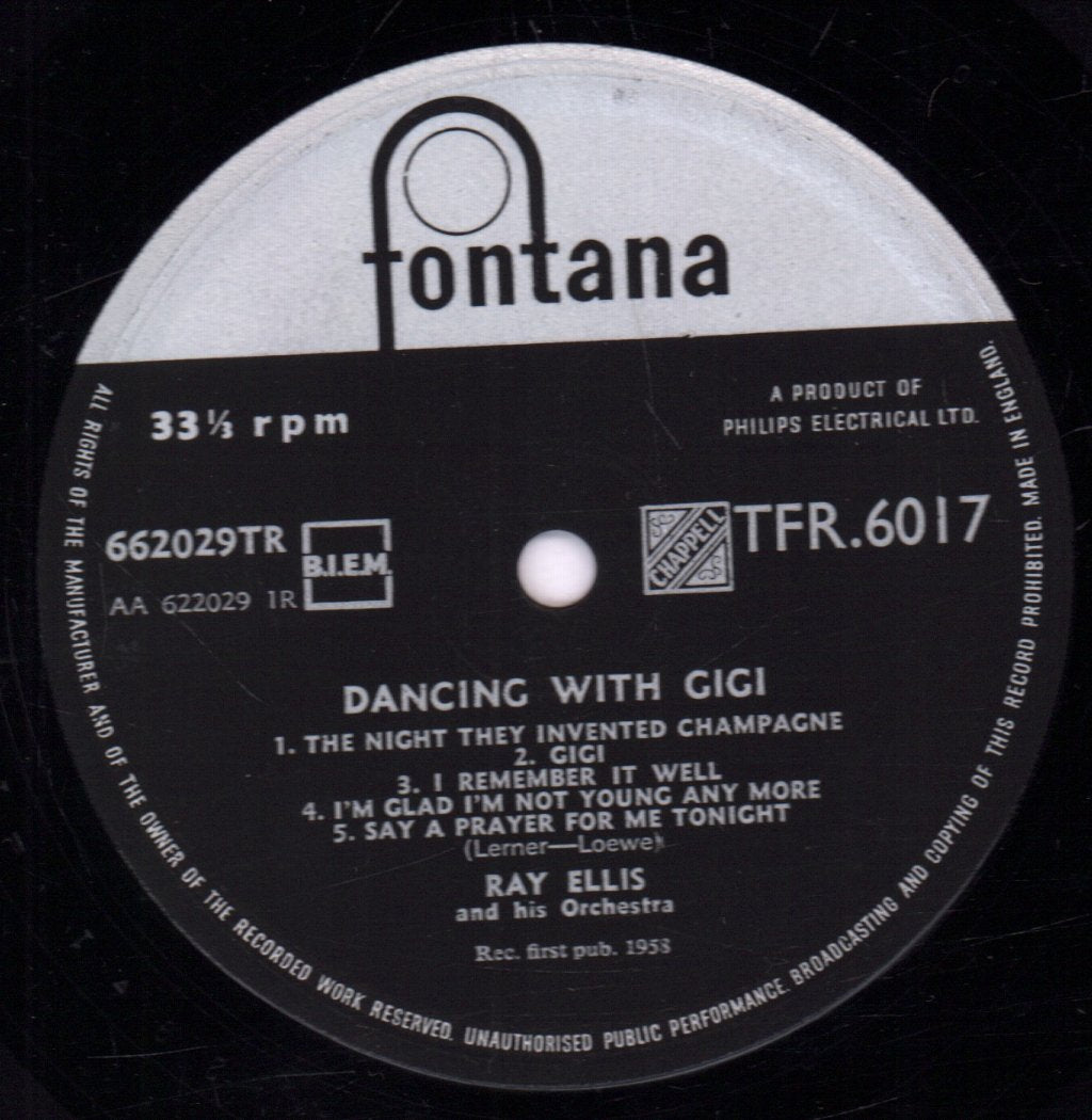 Ray Ellis And His Orchestra - Dancing With Gigi - 10 Inch