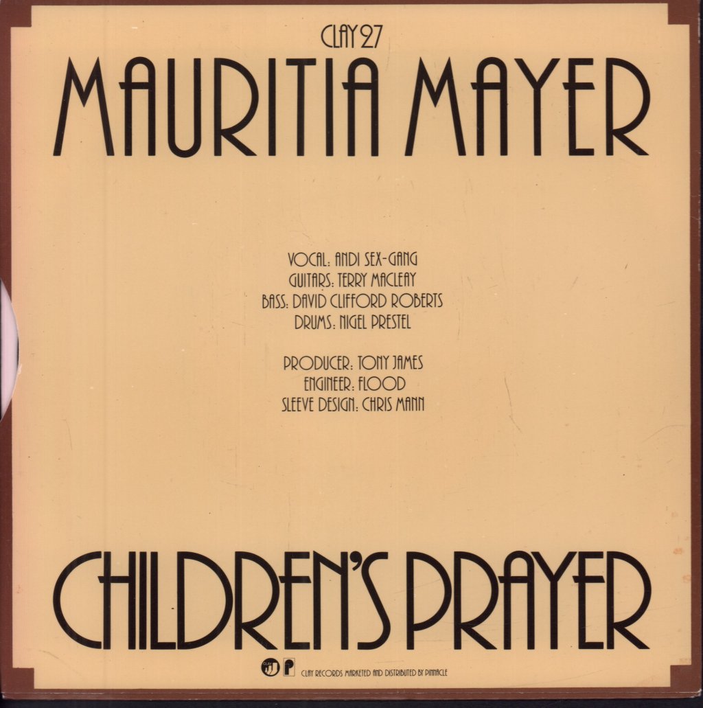 Sex Gang Children - Mauritia Mayer - 7 Inch